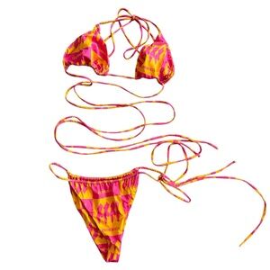 Inamorata Las Olas Bikini Set Selma Wrap Skirt M